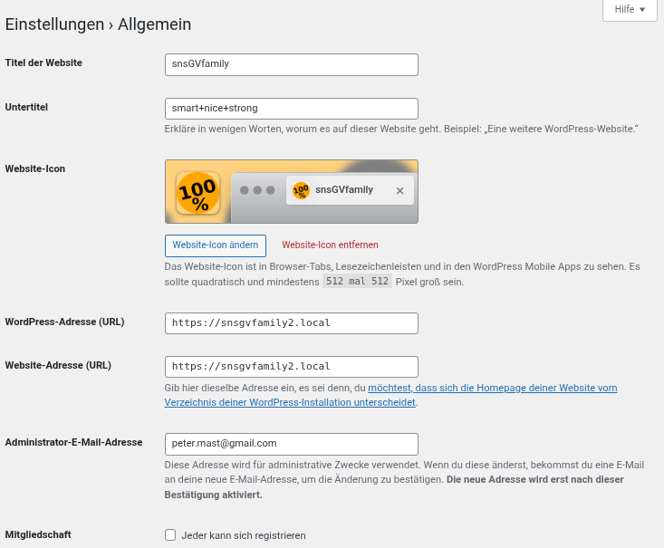 Einstellungen Allgemein (Teil1)